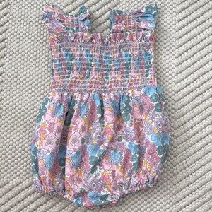 Poppy Kids Co Floral Baby Romper